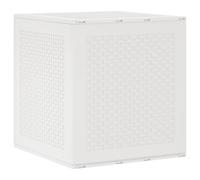 Coffre De Rangement De Jardin Vidaxl Blanc 55x53x57 Cm Pp