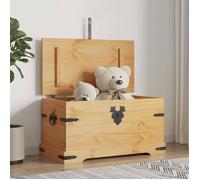 vidaXL Coffre de rangement Gamme Corona Pin mexicain 91x49,5x47 cm Brun