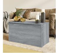 vidaXL Coffre de rangement Sonoma gris 84x42x46 cm Bois d'ingénierie