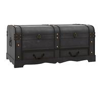 Vidaxl Coffre De Rangement En Bois Large Marron Marron