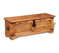 vidaXL Coffre de rangement Bois massif de manguier