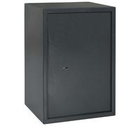 vidaXL Coffre-fort avec serrure ris Foncé 31x35x50 cm Acier