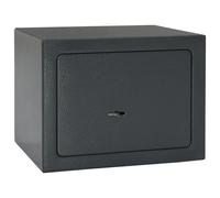 Vidaxl Coffre-Fort Avec Verrou À Clé Gris Foncé 17x23x17 Cm En Acier