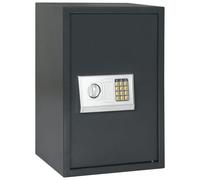 vidaXL Coffre-fort numérique électronique avec étagère Gris foncé 40x35x60 cm Acier