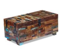 Vidaxl Coffre Table Basse Bois De Récupération Massif 80 X 40 X 35 Cm