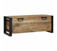 Coffre de rangement industriel - vidaXL - 80x30x30 cm - Bois de manguier massif - Marron - Style industriel