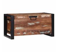 Coffres de rangement 60x30x30cm en bois massif de récupération et métal