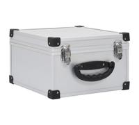 vidaXL Coffret CD pour 40 CD Aluminium ABS Argenté
