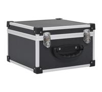 vidaXL Coffret CD pour 40 CD Aluminium ABS Noir