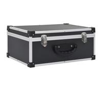vidaXL Coffret CD pour 60 CD Aluminium ABS Noir
