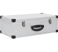vidaXL Coffret CD pour 80 CD Aluminium ABS Argenté