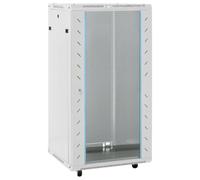 vidaXL Coffret de réseau à Pieds pivotants 22U 19" IP20 60x60x120 cm, Coffret de réseau sur Pied, Armoire de données, Support de réseau