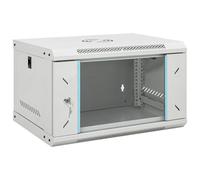 vidaXL Coffret de réseau mural 6U 19"" IP20 53x40x30 cm