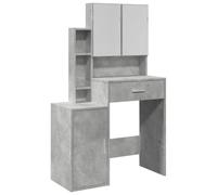Vidaxl Coiffeuse Avec Armoire Gris Béton 80x35x132 Cm Gris