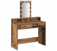 vidaXL Coiffeuse avec rangement Marron 100 x 41 x 140 cm Bois composite