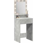 vidaXL Coiffeuse avec étagère gris béton 50 x 41 x 135 cm Bois composite