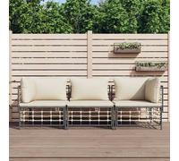 vidaXL Coiffeuse avec LED Blanc 95x50x133,5 cm Bois de pin massif