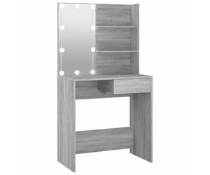 vidaXL Coiffeuse avec LED Sonoma Gris 74,5x40x141 cm