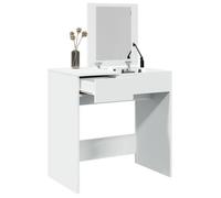 vidaXL Coiffeuse avec miroir blanc 73x46,5x120 cm, table de maquillage, coiffeuse de chambre à coucher, coiffeuse avec 848220
