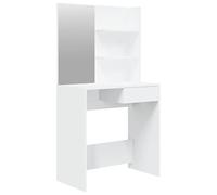 vidaXL Coiffeuse avec Miroir Blanc 74,5x40x141 cm