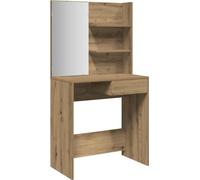 vidaXL Coiffeuse avec miroir Chêne Artisan 74,5x40x141 cm