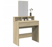Vidaxl Coiffeuse Avec Miroir Chêne Sonoma 80x41x144,5 Cm Multicolore