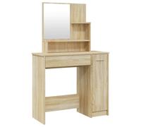 Vidaxl Coiffeuse Avec Miroir Chêne Sonoma 86,5x35x136 Cm Multicolore