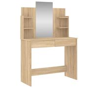 vidaXL Coiffeuse avec Miroir chêne Sonoma 96x39x142 cm