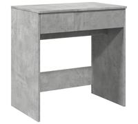 vidaXL Coiffeuse avec Miroir Gris béton 73x46,5x120 cm, Table de Maquillage, Coiffeuse de Chambre à Coucher, Coiffeuse avec Miroir