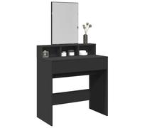 Vidaxl Coiffeuse Avec Miroir Noir 80x41x144,5 Cm Multicolore