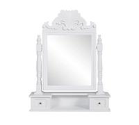 vidaXL Coiffeuse avec Miroir pivotant rectangulaire MDF