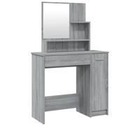 Vidaxl Coiffeuse Avec Miroir Sonoma Gris 86,5x35x136 Cm Multicolore