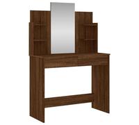 Vidaxl Coiffeuse Avec Miroir Chêne Marron 96x39x142 Cm Marron