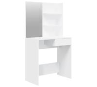 vidaXL Coiffeuse avec Miroir Blanc 74,5x40x141 cm