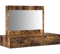 vidaXL Coiffeuse avec rangement Marron 100 x 40 x 70 cm Bois composite
