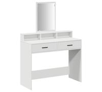 Coiffeuse Vidaxl Avec Tiroirs Blanche 100x41x140 Cm Blanc