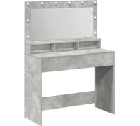 vidaXL Coiffeuse gris béton 100 x 41 x 135 cm Bois composite