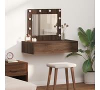 vidaXL Coiffeuse avec tiroirs brun 83 x 40 x 70 cm Bois composite