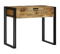 vidaXL Coiffeuses pour Chambre Marron Bois de manguier Massif, Coiffeuse Moderne, Meuble élégant, Espace de Rangement Pratique, Design rectangulaire, déco Urbaine stylée