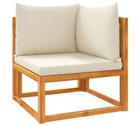 vidaXL Coin canapé de jardin avec coussins bois acacia & corde