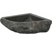 vidaXL Coin suspendu Vasque Gris (30-37) x (30-37) x 12 cm