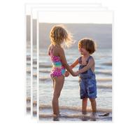 vidaXL Collages de cadres photo 3 pcs au mur table Blanc 21x29,7cm MDF