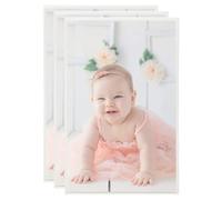 vidaXL Collage de cadres photo 3 pcs de table Argenté 13x18 cm MDF