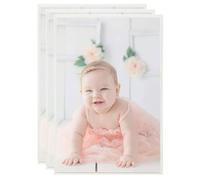 vidaXL Collage de cadres photo 3 pcs de table Argenté 21x29,7 cm MDF
