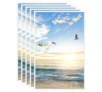 vidaXL Collage de cadres photo 5 pcs de mur table Blanc 13x18 cm MDF