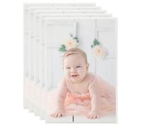 vidaXL Collage de cadres photo 5 pcs de table Argenté 21x29,7 cm MDF