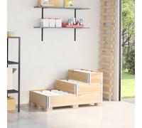 Vidaxl Collier De Palette À 3 Niveaux 120x80 Cm Bois De Pin Massif