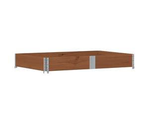 vidaXL Collier de palette marron 150x100 cm bois de pin solide