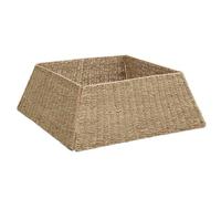 vidaXL Collier de Sapin de Noël Marron 70 x 70 x 28 cm, Décor de Noël, collerette Moderne en Bois, Fait Main, Touche Festive Durable pour Votre Salon