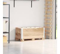 vidaXL Colliers de palette 2 pcs 100x50 cm bois de pin solide